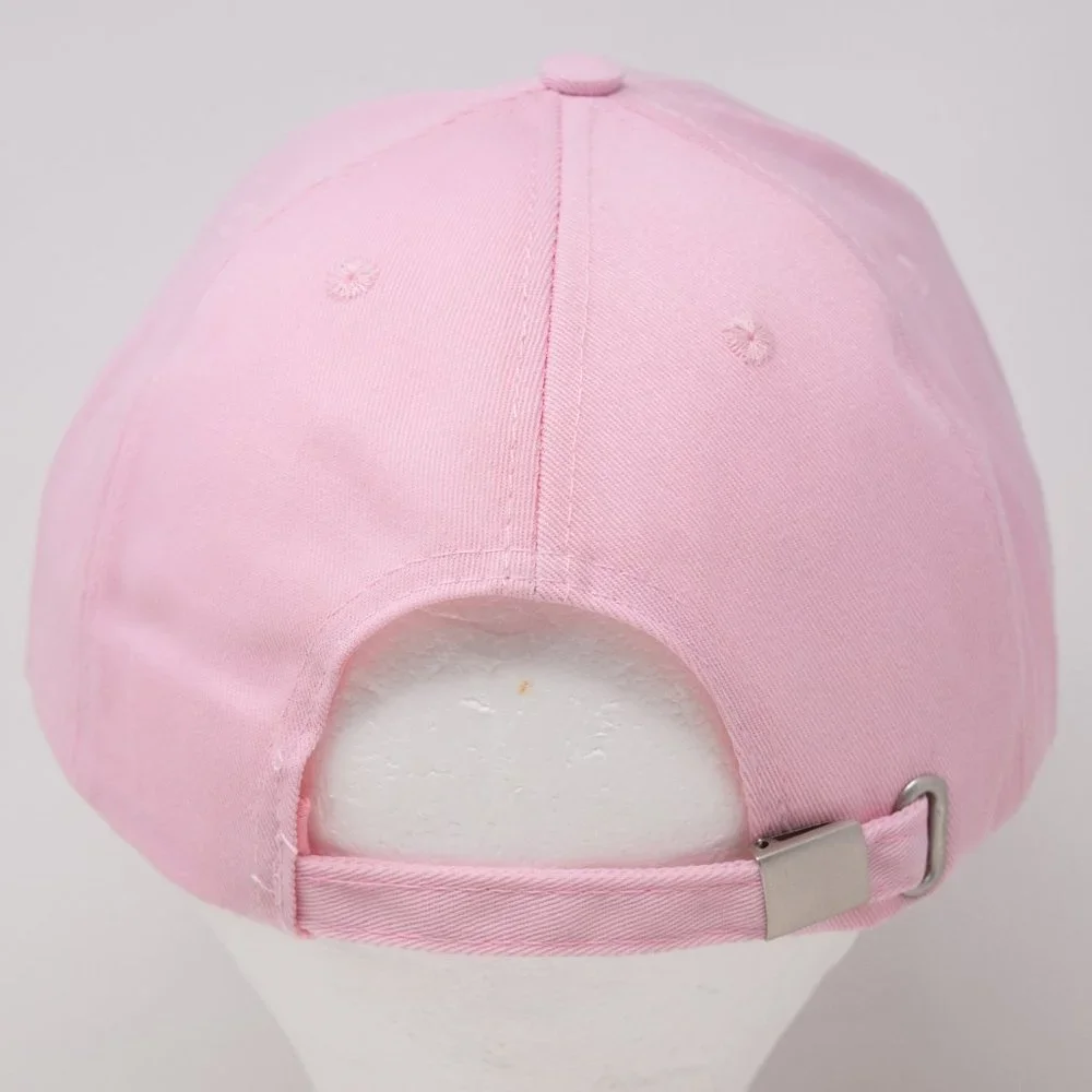 Breast Cancer Awareness Cap Pink Adjustable Strapback Embroidered Ribbon New Hat - Picture 6 of 9